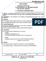 Specification For Couplings For Disposal of Sewage Water For Inland Vessels