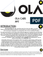 Ola Cabs PPT: Presented by:-KAILA RAJENDER REDDY