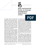 Basic and Practical Books On Strategic Management: Book Review Article