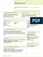 Medication: Expected Pharmacological Action Therapeutic Use