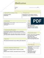 Medication: Expected Pharmacological Action Therapeutic Use