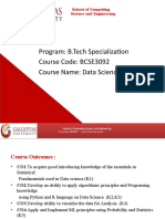 Program: B.Tech Specialization Course Code: BCSE3092 Course Name: Data Science