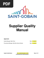 Supplier Quality Manual: Approvals