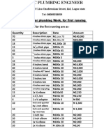 Materials Needed For The First Running Are As-Quantity Description Rate Amount