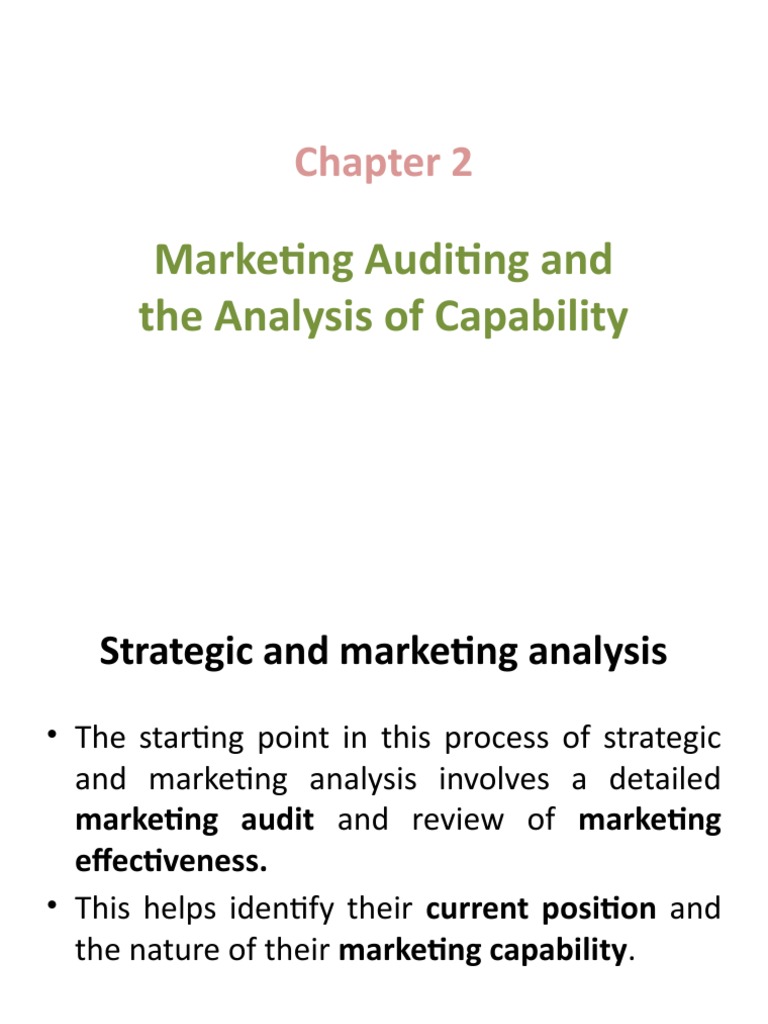 Chapter 2 Marketing Analysis | PDF | Marketing Strategy | Swot Analysis