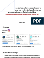 La representación de los actores sociales en la cobertura nacional por redes de las elecciones presidenciales en Estados Unidos