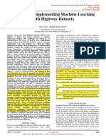 Proposal On Implementing Machine Learning With Highway Datasets