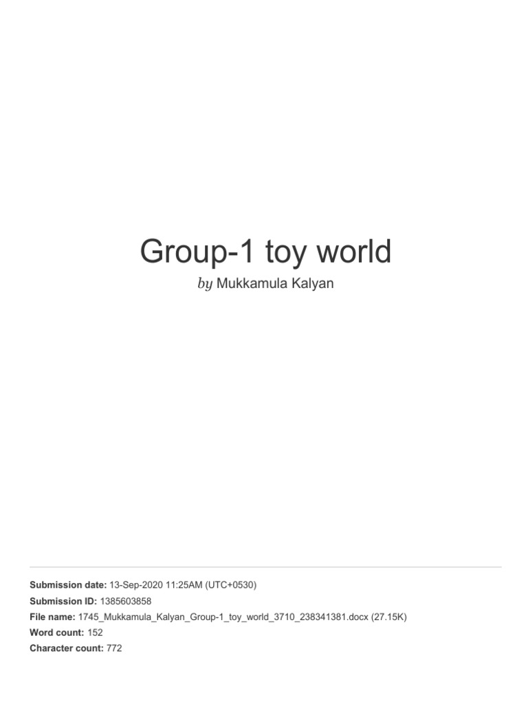 Group1 Toy World PDF