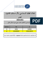 Répartition Des Sections DLA S5 (Option Public) PDF