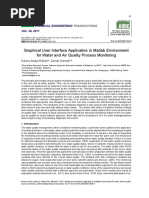 Graphical User Interface Application in Matlab Environment For Water and Air Quality Process Monitoring