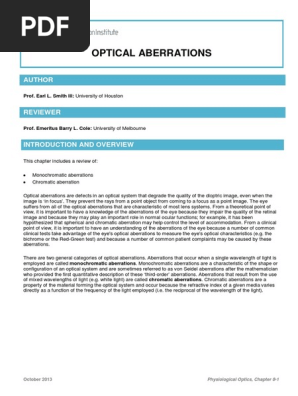 08 Optical Aberrations | PDF
