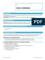 Vision Screening Program Design and Evaluation