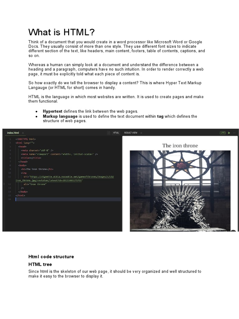 Cours2 HTML | PDF | Html Element | Html