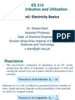 EE 315 Power Distribution and Utilization: Lecture2: Electricity Basics