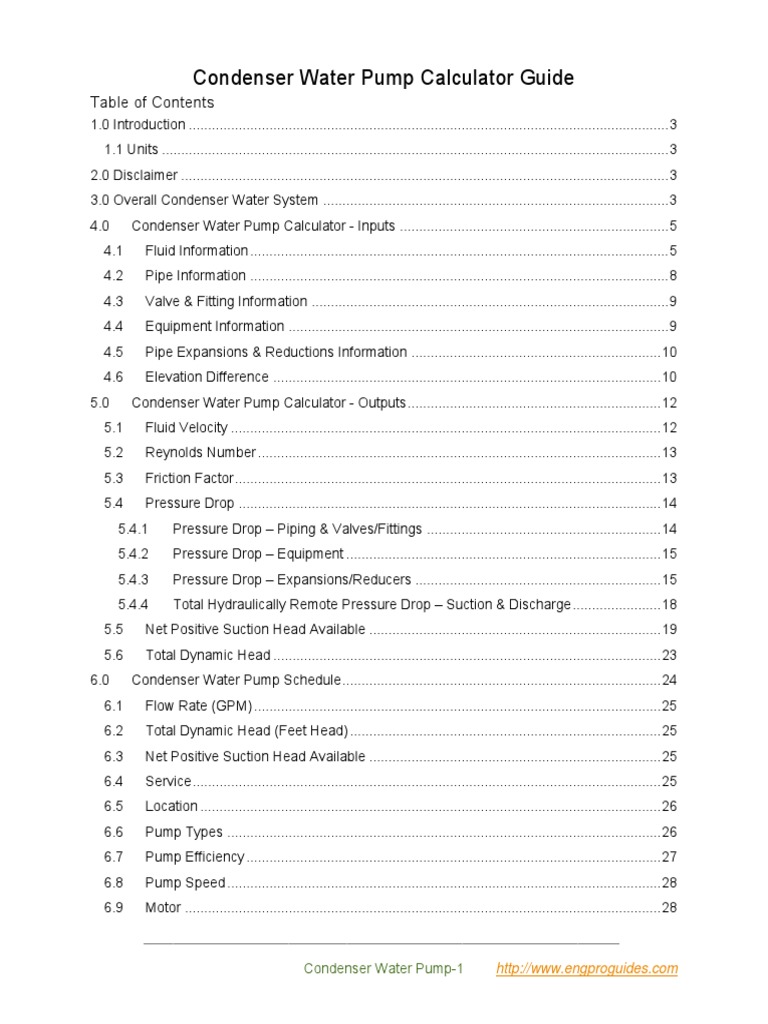 A Guide to Understanding and Using the Condenser Water Pump Calculator