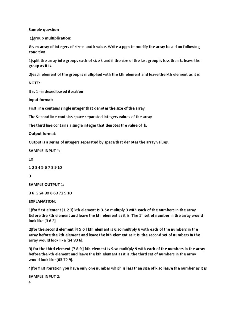New CTS Sample Question | PDF | Fraction (Mathematics) | Matrix ...