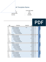 Grantt Chart Template 08