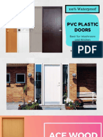 PVC Plastic Doors: 100% Waterproof