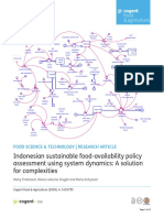 Indonesian Sustainable Food-Availability Policy Assessment Using System Dynamics
