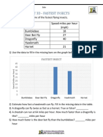 Bar Graphs Sheet 3D - Fastest Insects