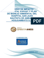 Estudio de Impacto Ambiental Hospital SAN JUAN BAUTISTA DE AMBATO 2020
