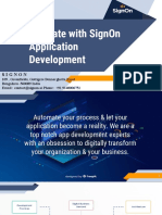 Innovate With Signon Application Development