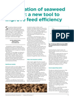 Improving feed efficiency with a combination of seaweed extracts and micronized clay