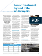 New Systemic Treatment For Poultry Red Mite Infestation in Layers