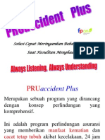 Presentasi PRUaccident Plus