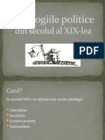 Ideologiile Politice Din Secolul Al XIX Lea