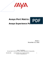 Avaya Port Matrix