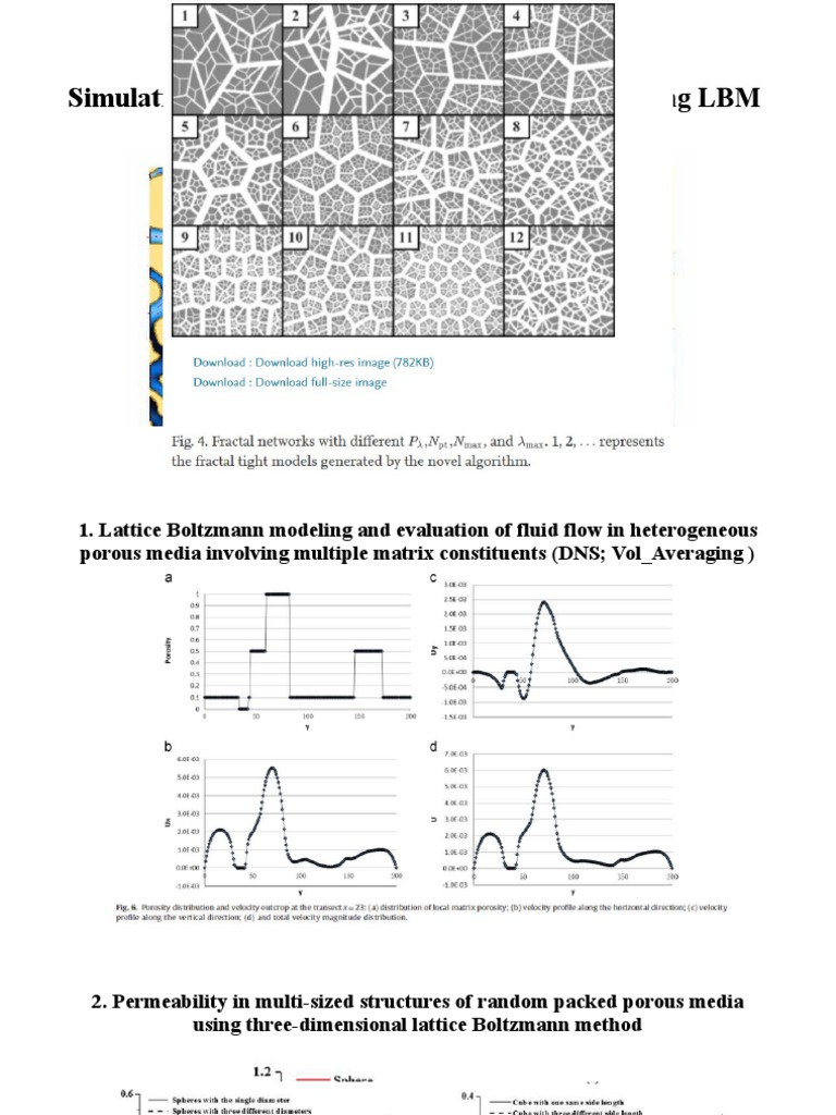 Fluid Flow Simulation in Porous Media | PDF | Science & Mathematics