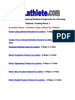 Wrist Action and Internal Rotation Progression For Throwing Triphasic Training Block 1