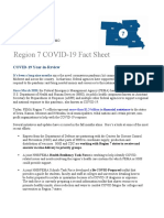 FEMA Region 7 Year-In-Review Fact Sheet COVID-19