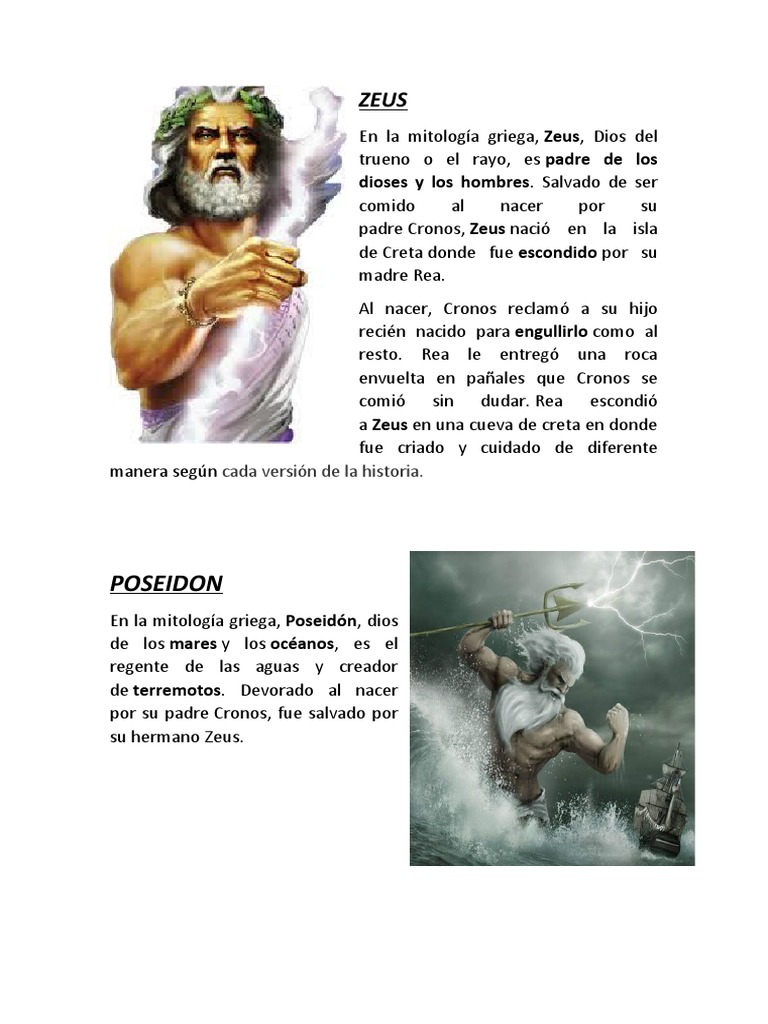 ZEUS | PDF | Zeus | Doce olímpicos