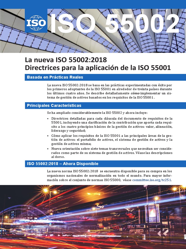 Directrices ISO 55002:2018 para Gestión de Activos | PDF | Toma de ...