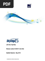 Lte Poc Test Plan: Release Number Dc003114 (G) Gilat Satellite Networks - May 2016