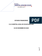 Estados Financieros Ese Hospital Diciembre 2019-Comparativa II