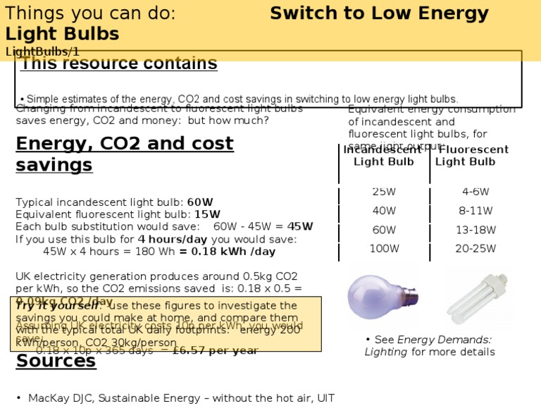 T LightBulbs | PDF