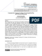 Communicative Language Teaching (CLT) Through Role Play and Task-Based Instruction