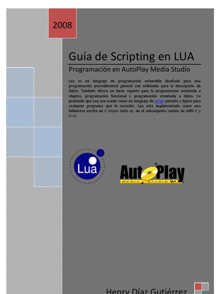 Guía de Scripting en LUA para AutoPlay | PDF | Cadena (informática ...