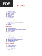 Python: 1. Language Fundamentals