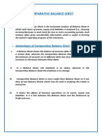 Comparative Balance Sheet: Meaning