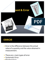 Measurement & Error