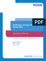 Medfusion Syringe Infusion Pump Model 4000 Operator's Manual