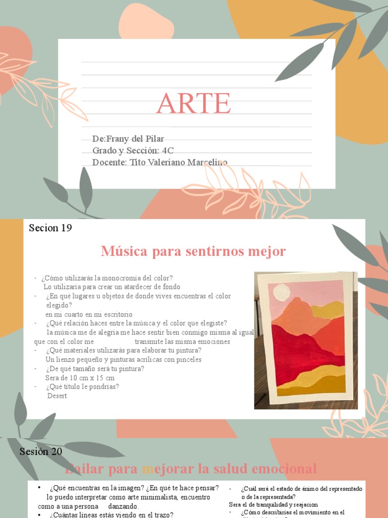 Arte y emociones: pintura y danza | PDF | Bailes | Dibujo