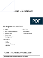 Scale up Hydrogenation Calculations