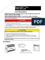 User Manual Back-UPS Pro BR 1100/1350/1500 M2-LM: Safety and General Information