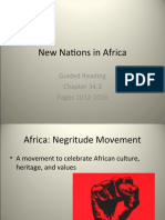 New Nations in Africa: Guided Reading Pages 1012-1016