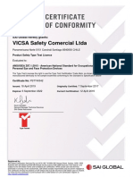 VICSA Safety Comercial Ltda: SAI Global Hereby Grants